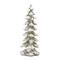 Snowy Silver Sculpted Holiday Tree Décor Set, 6.5", 9", 13.25" & 18"